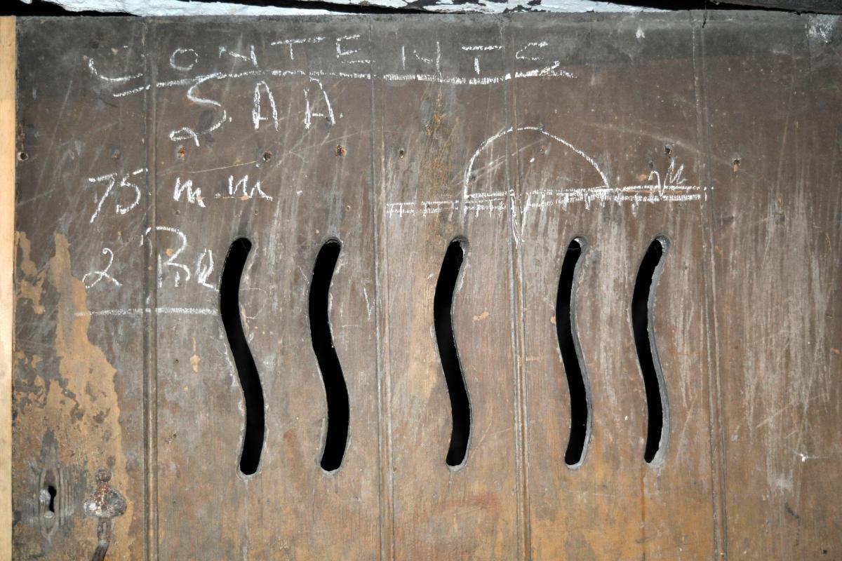Door to ammunition store