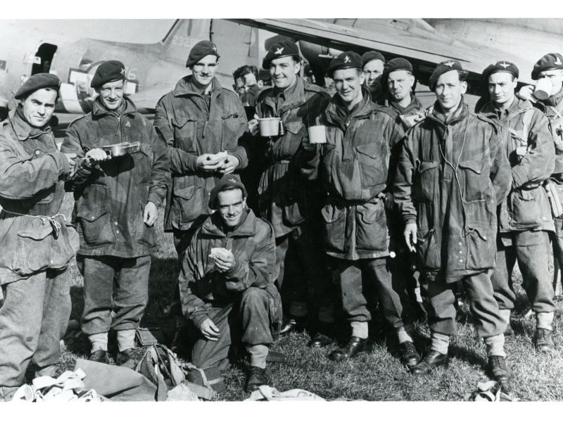 Men of the 1st Parachute Battalion at Barkston Heath on 17 September 1944