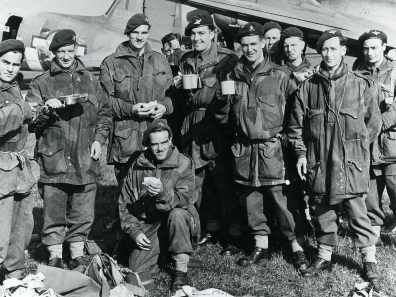 Men of the 1st Parachute Battalion at Barkston Heath, 17 September 1944