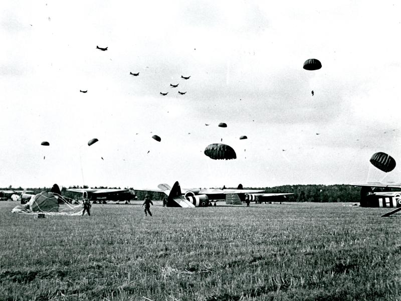 British paratroopers and gliders land on Renkum Heath, near Arnhem