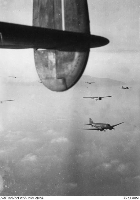 C-47s and gliders on their way to southern France