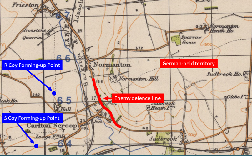 R and S Company Forming-up Points