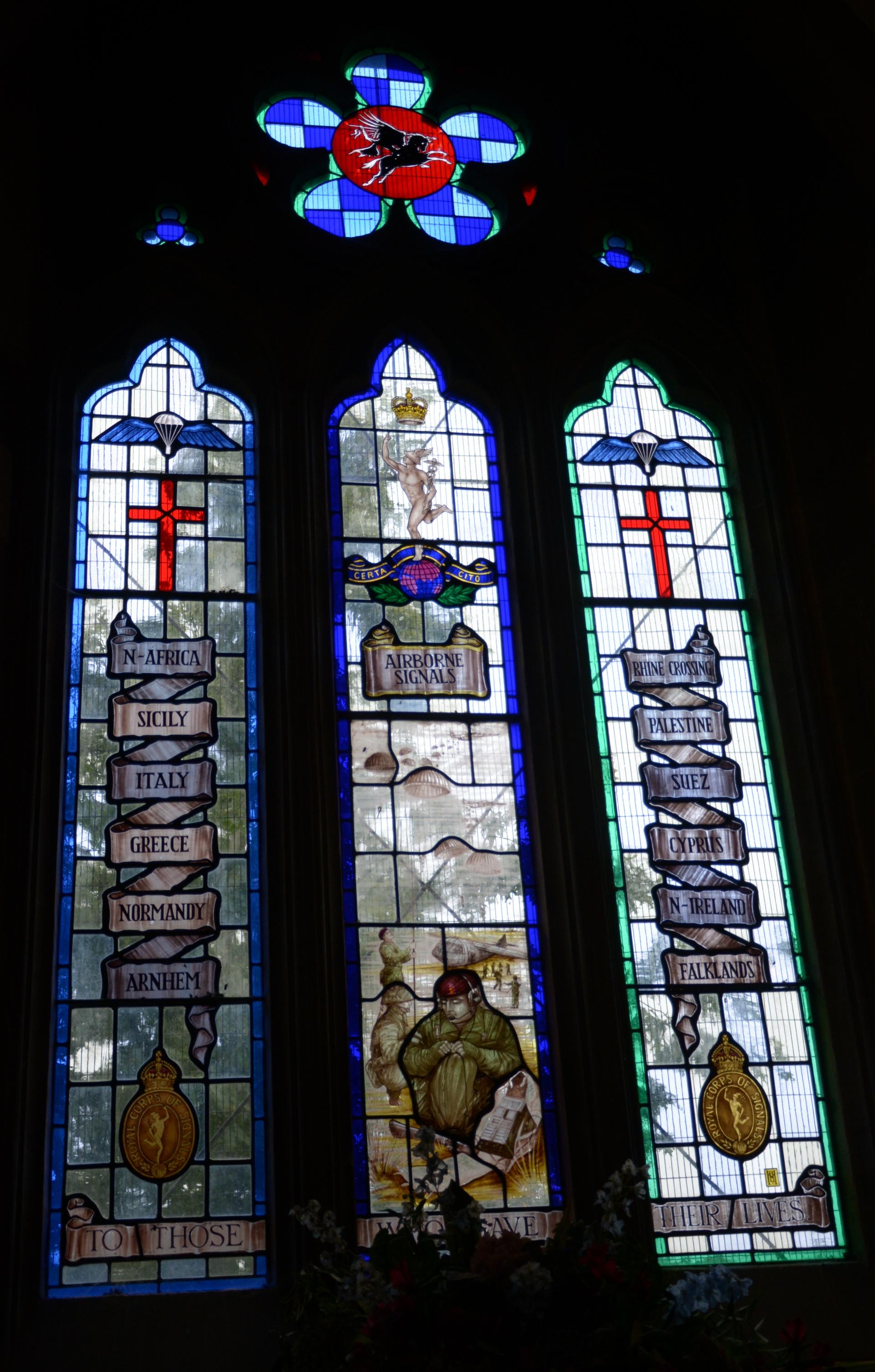 Airborne Memorial window, Caythorpe Church
