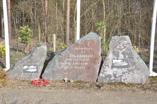 Saltby airfield memorial stones