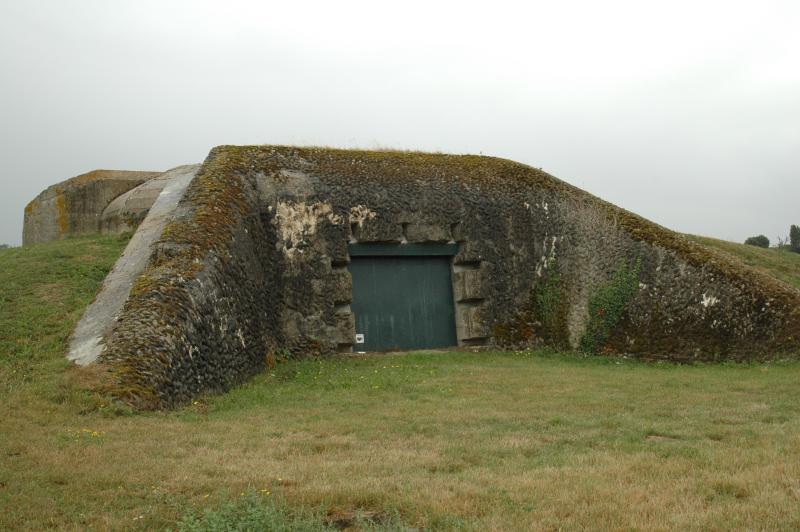 One of the bunkers for the guns at the Merville battery