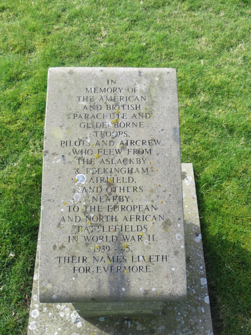 Memorial to Airborne Forces at Aslackby Church