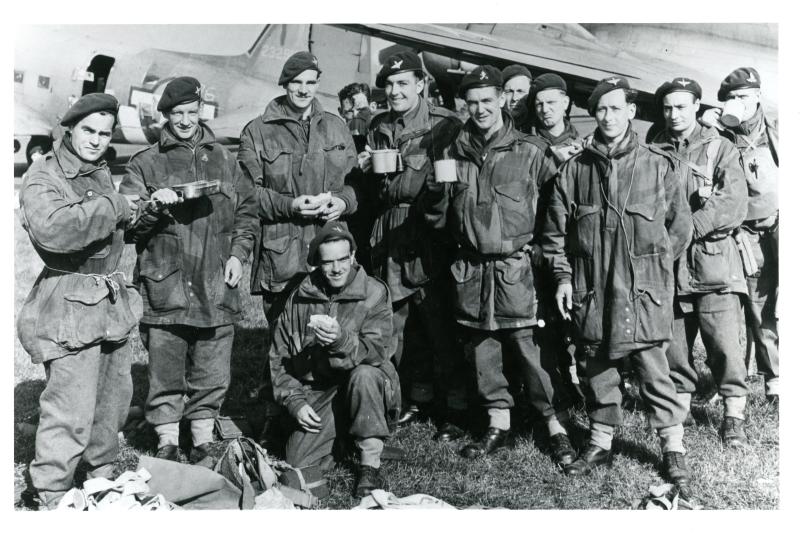 Men of the 1st Parachute Battalion at Barkston Heath on 17 September 1944