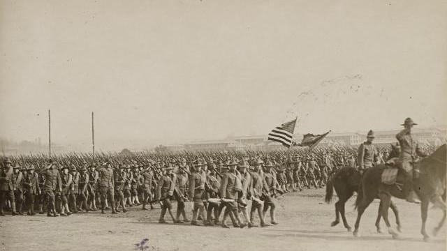 Troops Marching 16:9