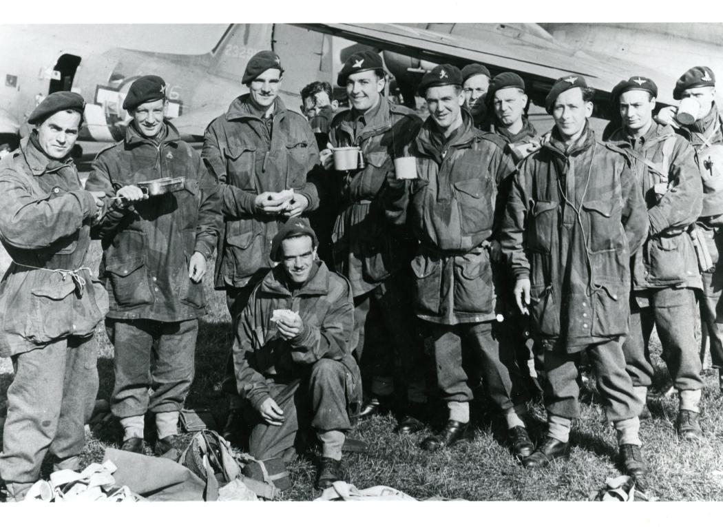Men of the 1st Parachute Battalion at Barkston Heath on 17 September 1944