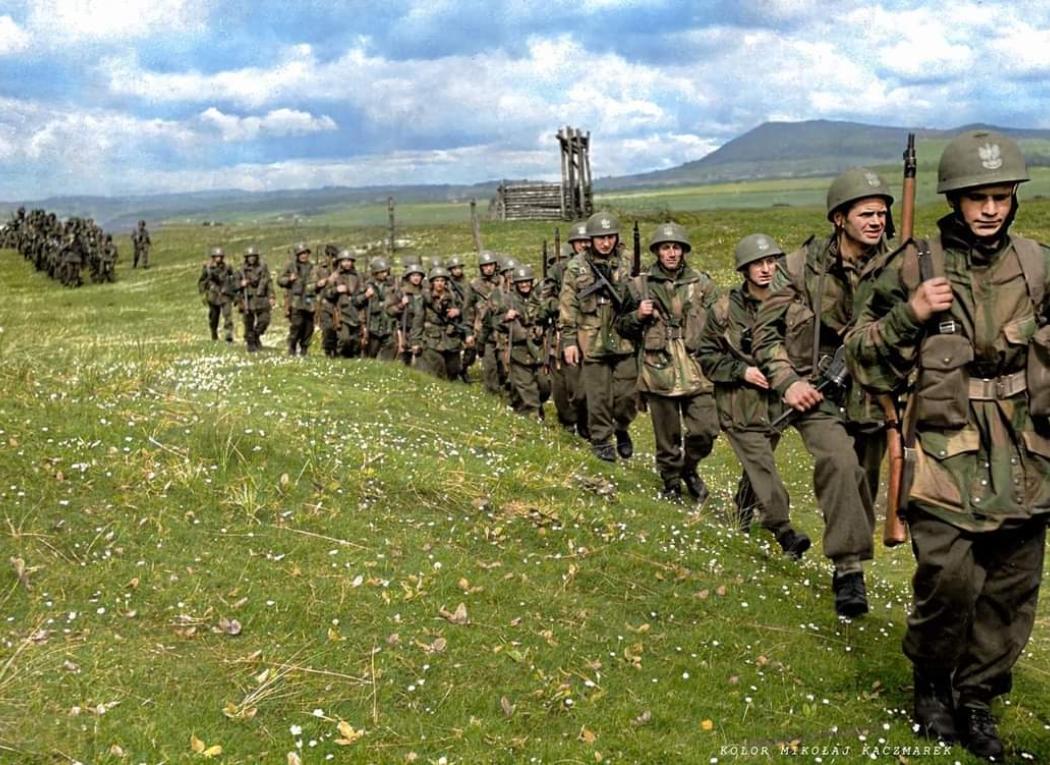 Men of the Polish 1st Independent Parachute Brigade training in Scotland in 1943